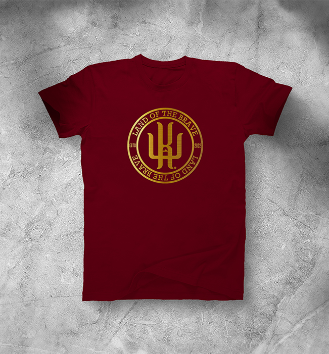 Brave Heart Maroon Unisex Tee