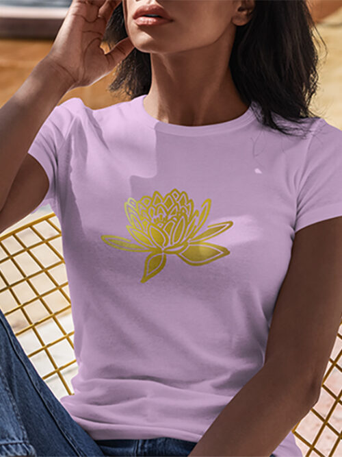 NORTHLIFE Brahmakamal Gold Women Tee