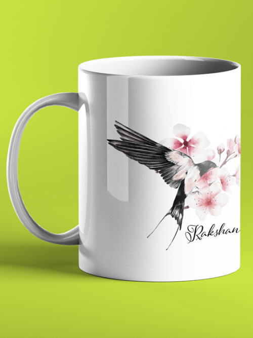 White Bird Named Coffee Mug 11oz